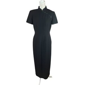 Maggy London Classic Black Maxi Dress